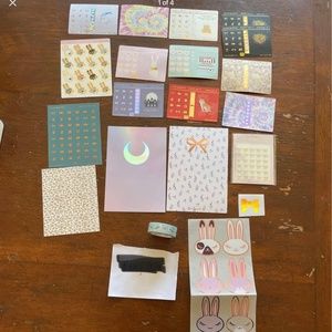 Simply gilded stickers washi cards